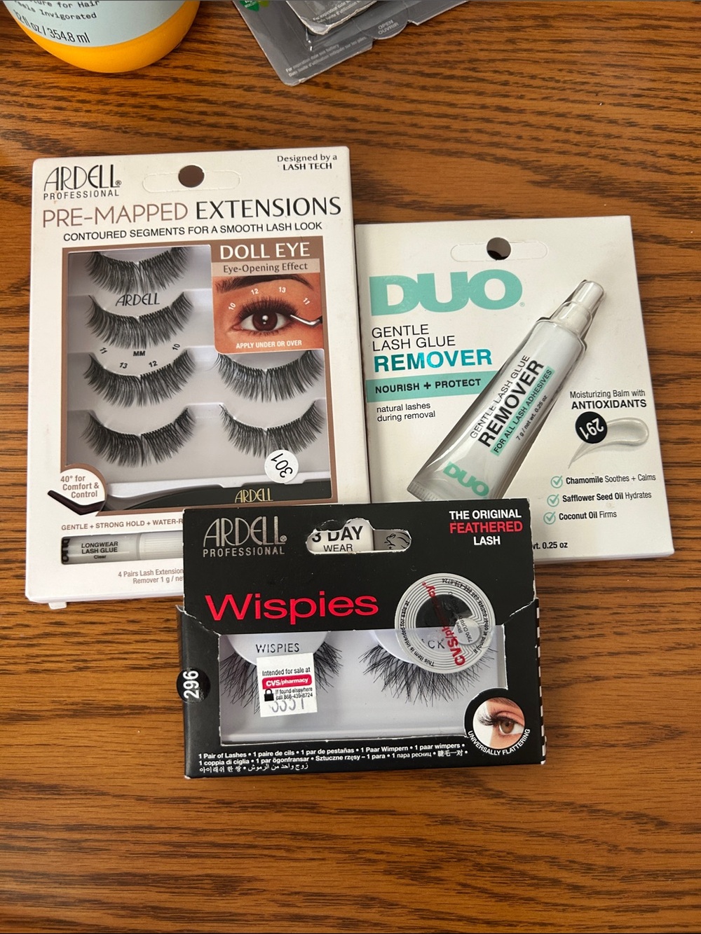 Ardell Black Wispies & Pre-Mapped Doll Eye Lashes with DUO Gentle Remover